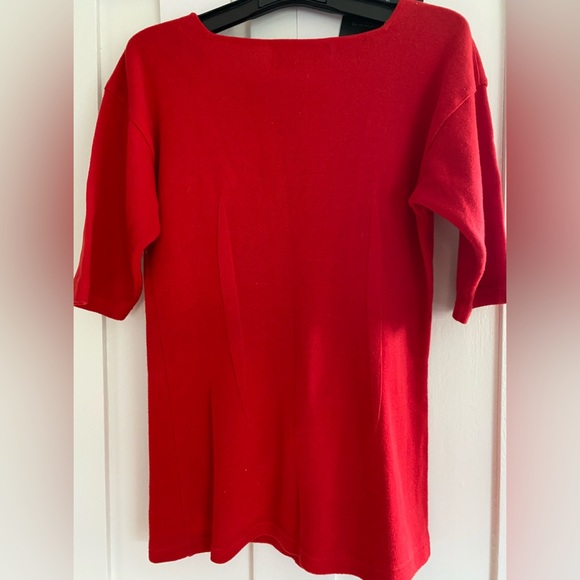 Adrienne Vittadini Vintage Square Neck Sweater Sz S - Picture 2 of 3